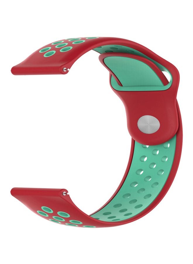 Perfii Replacement Band For Samsung Active 2 40/44Mm Red/Green - Image 1