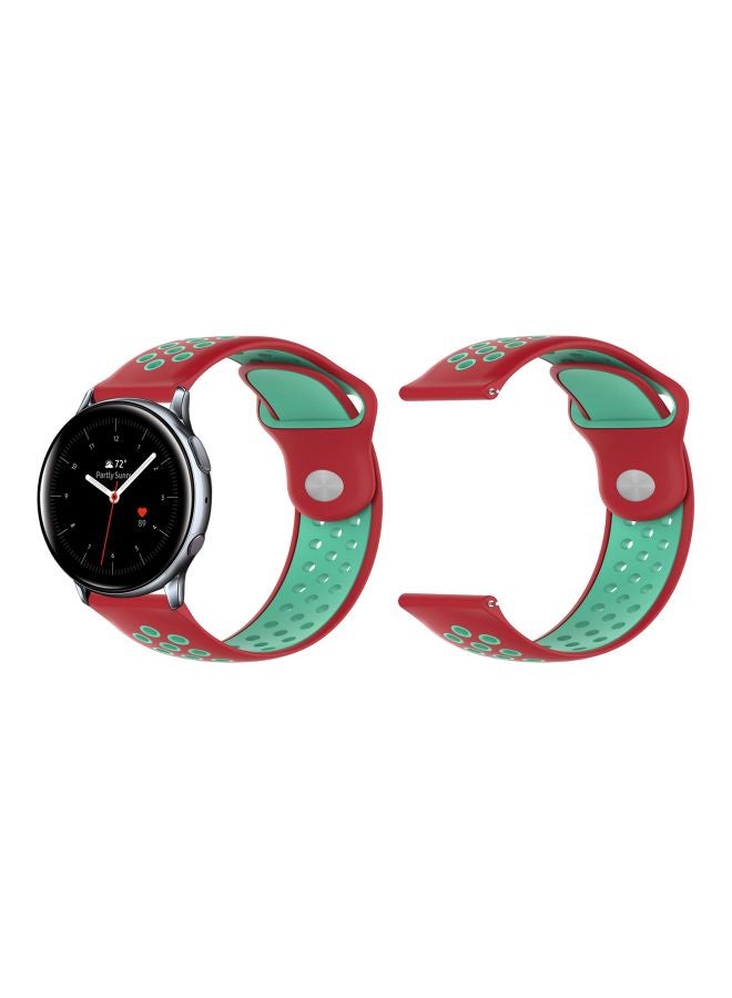 Perfii Replacement Band For Samsung Active 2 40/44Mm Red/Green - Image 2