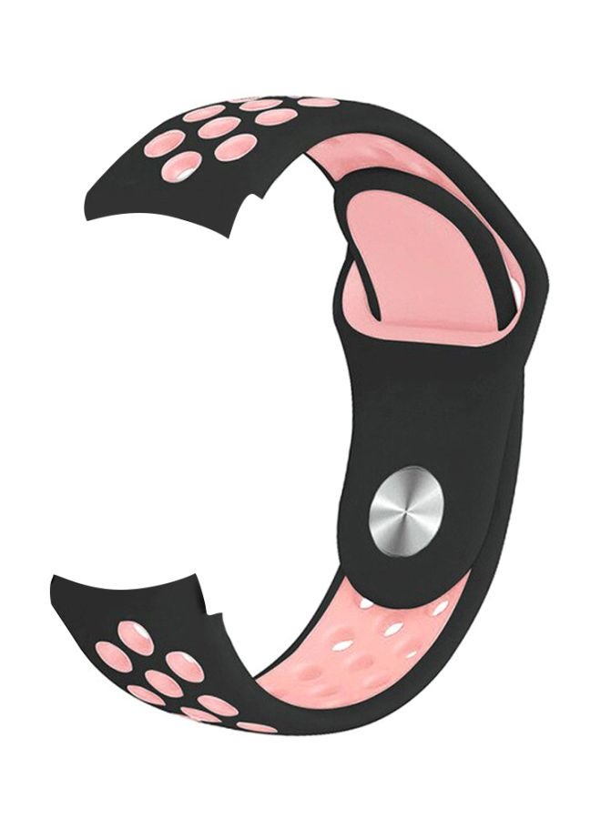 Perfii Replacement Band For Samsung Active 2 40/44mm Black/Light Pink - Image 2