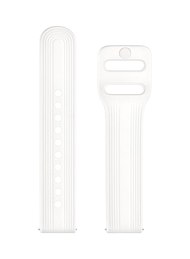 Perfii Flat Pin Replacement Band For Samsung Active 2 40/44mm White - Image 1