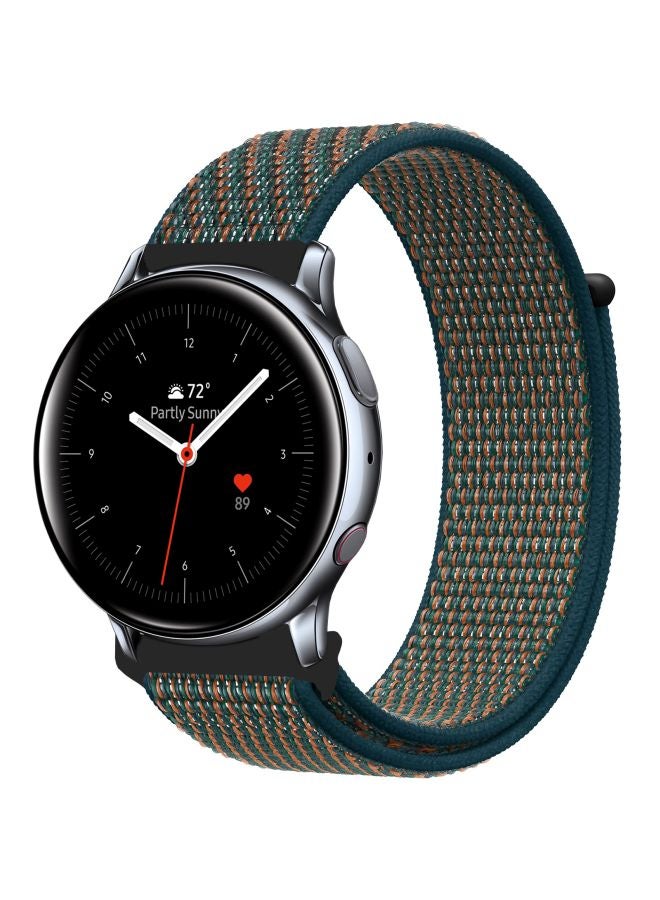 Perfii Replacement Band For Samsung Active 2 40/44mm Neptune Green