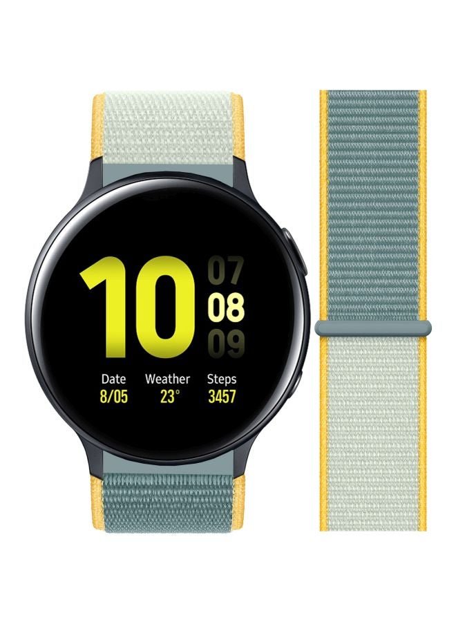 Perfii Replacement Band For Samsung Active 2 40/44mm Sunshine Green/Yellow - Image 3