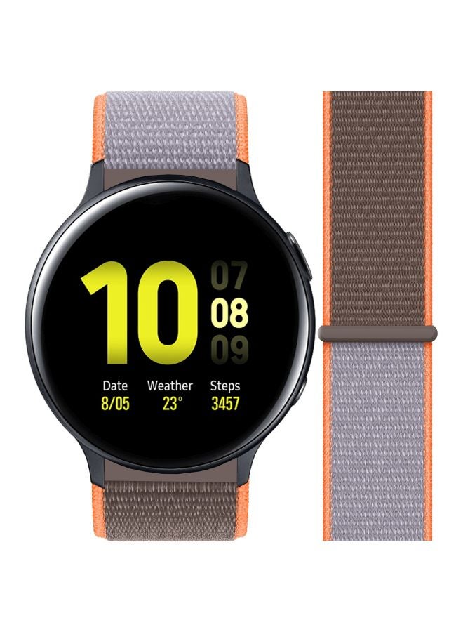 Perfii Replacement Band For Samsung Active 2 40/44mm Vitamin Orange/Brown - Image 3