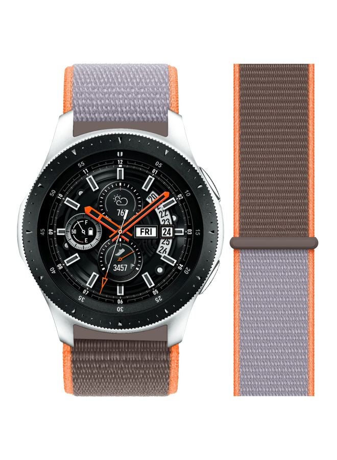 بيرفيي سوار بديل بحلقات من النايلون لساعة سامسونج جالاكسي مقاس 46 مم برتقالي فيتامين/ بني - Image 3