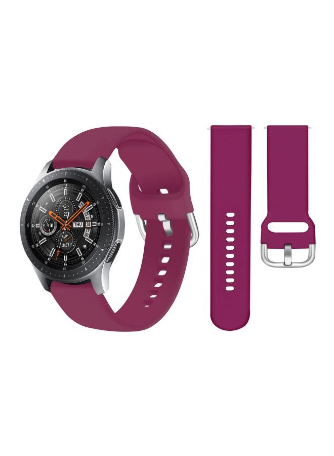 Perfii Replacement Band For Samsung Galaxy Watch 46 mm Wine Red  - Image 2