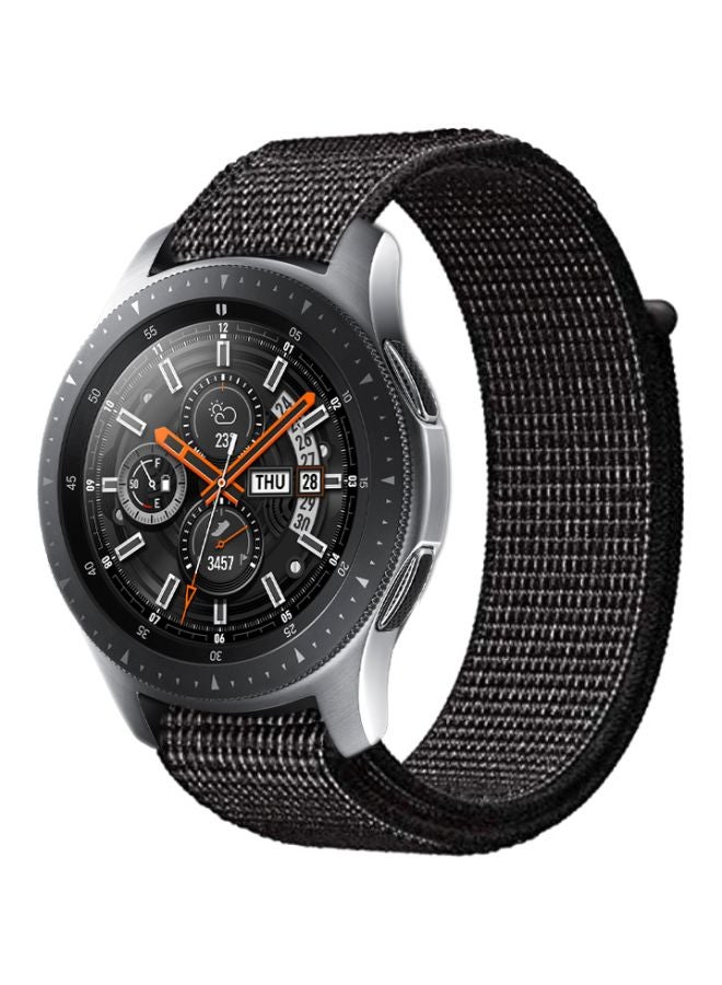 Perfii Replacement Band For Samsung Galaxy Watch 46 mm Black Reflective - Image 1