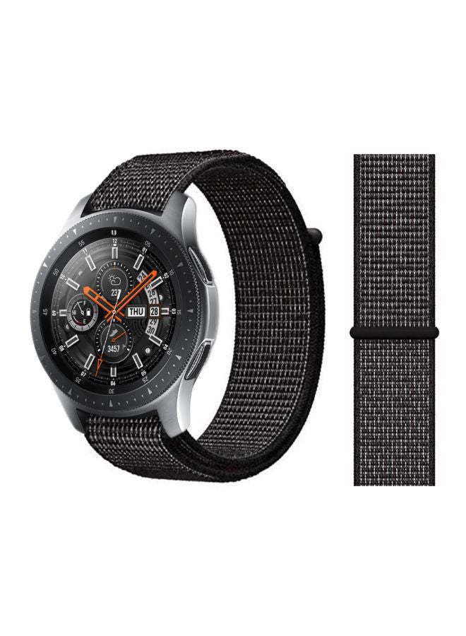 Perfii Replacement Band For Samsung Galaxy Watch 46 mm Black Reflective - Image 2