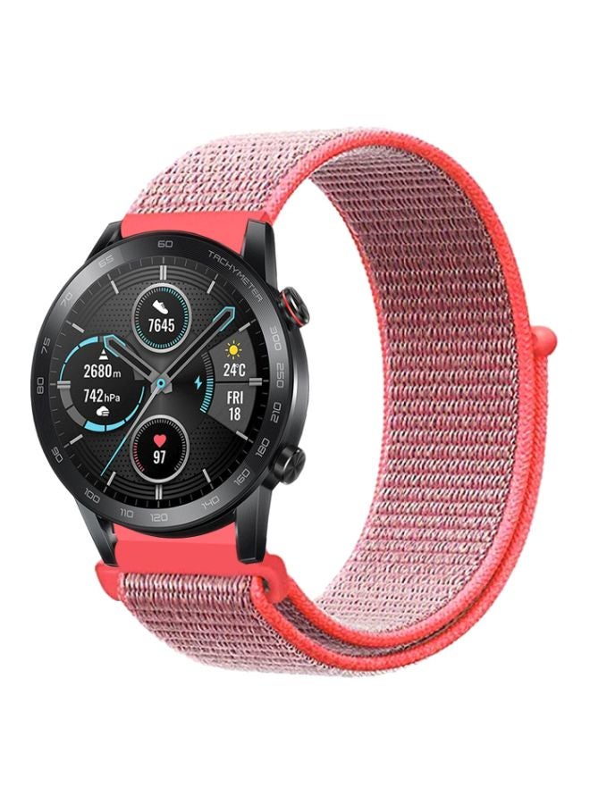 Perfii Replacement Band For Huawei Honor Magic Watch 2 46 mm Hot Pink - Image 1