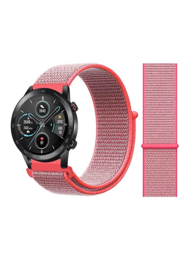 Perfii Replacement Band For Huawei Honor Magic Watch 2 46 mm Hot Pink - Image 2