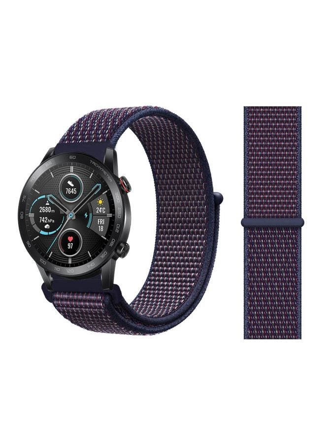Perfii Replacement Band For Honor MagicWatch 2 46mm Indigo Blue/Purple - Image 2