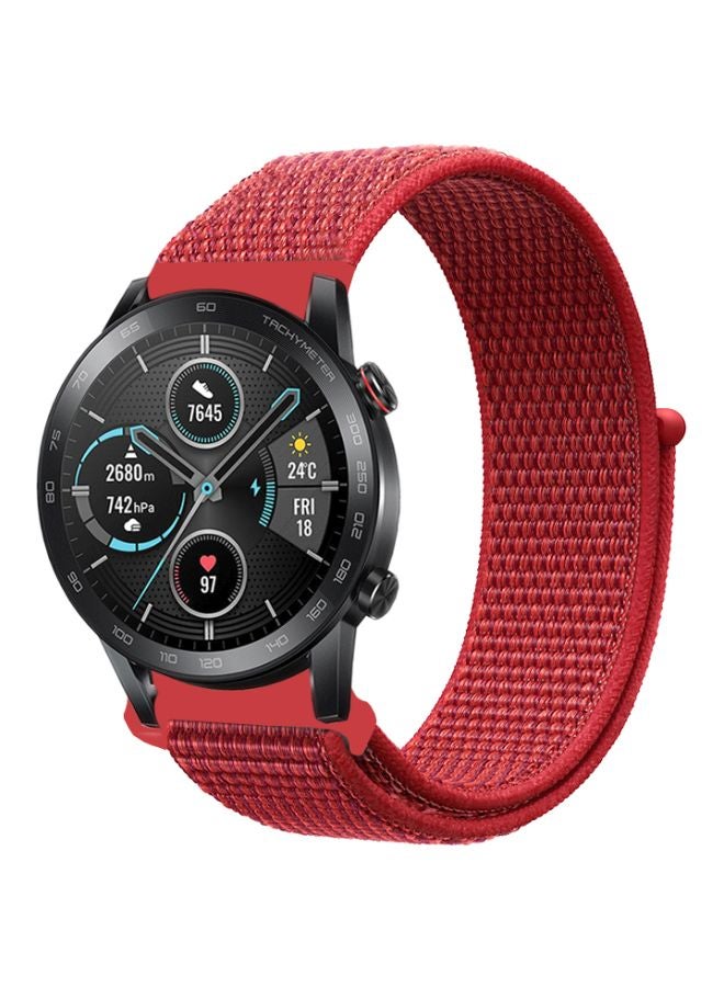 Perfii Replacement Band For Honor MagicWatch 2 46mm Red - Image 1