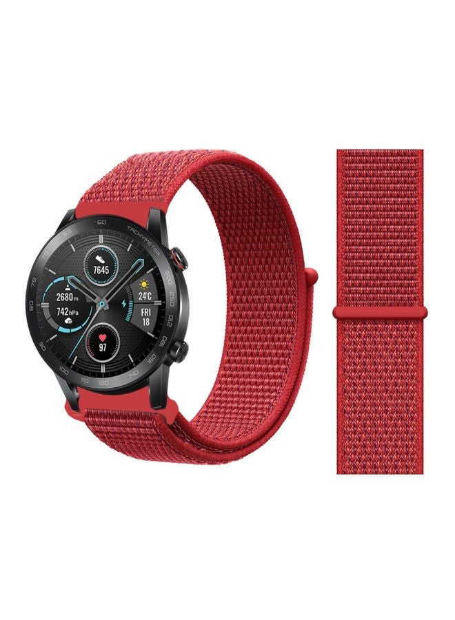 Perfii Replacement Band For Honor MagicWatch 2 46mm Red - Image 2