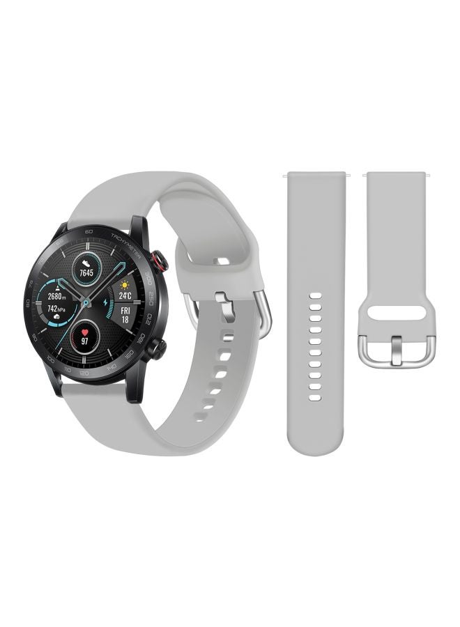 Perfii Replacement Band For Honor MagicWatch 2 46mm Light Grey - Image 2