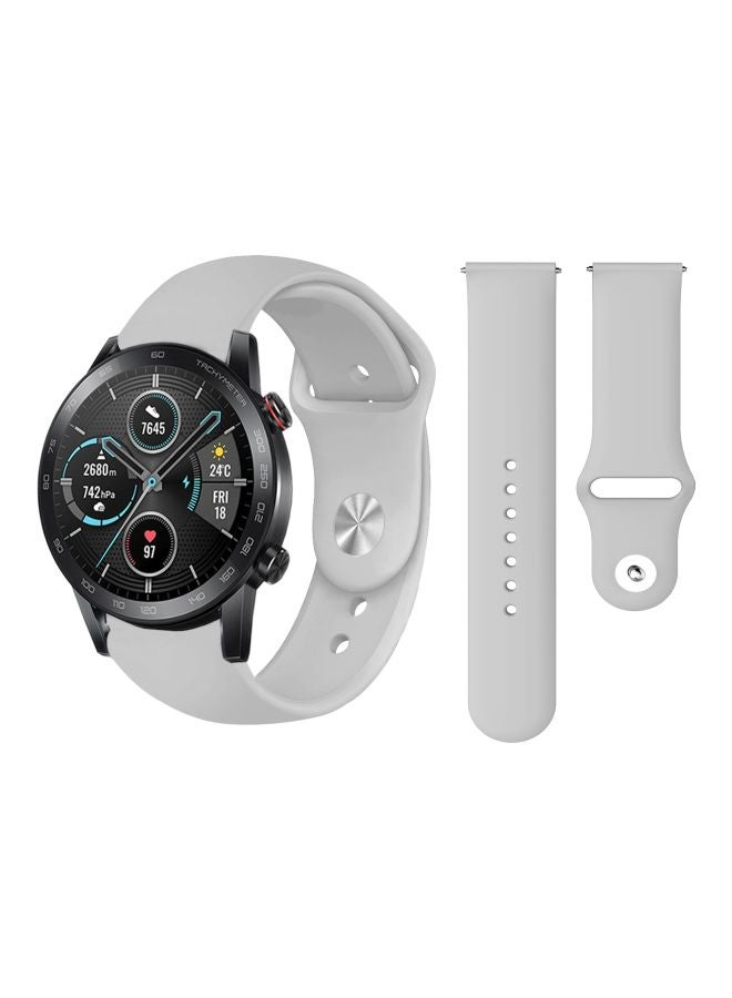 Perfii Replacement Band For Honor MagicWatch 2 46mm Concrete Grey - Image 2