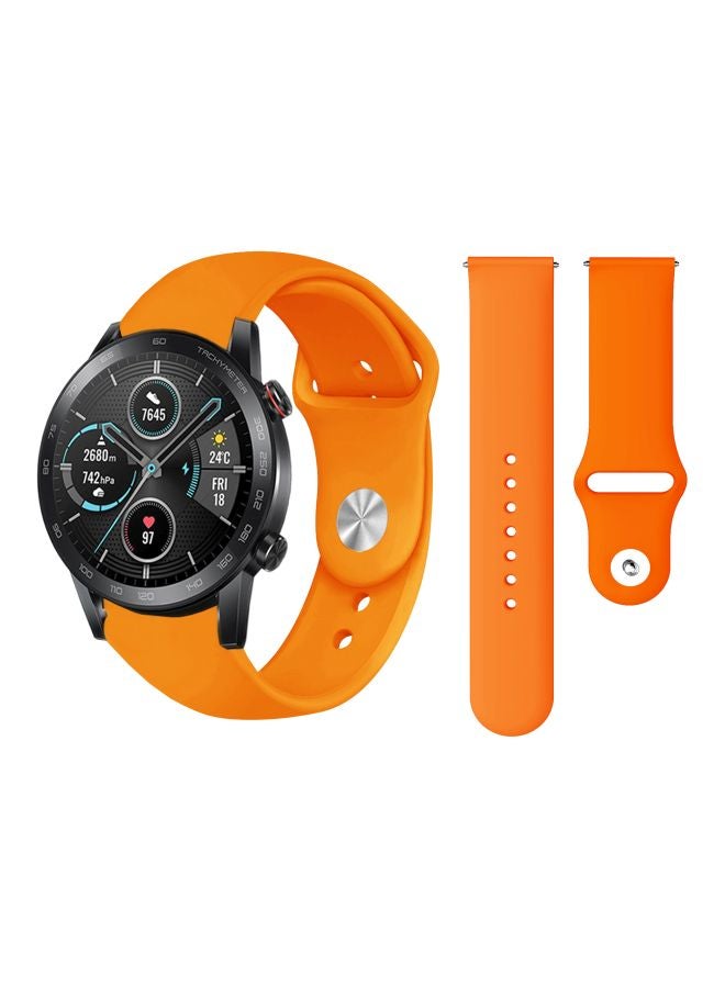 Perfii Replacement Band For Honor MagicWatch 2 46mm Orange - Image 2