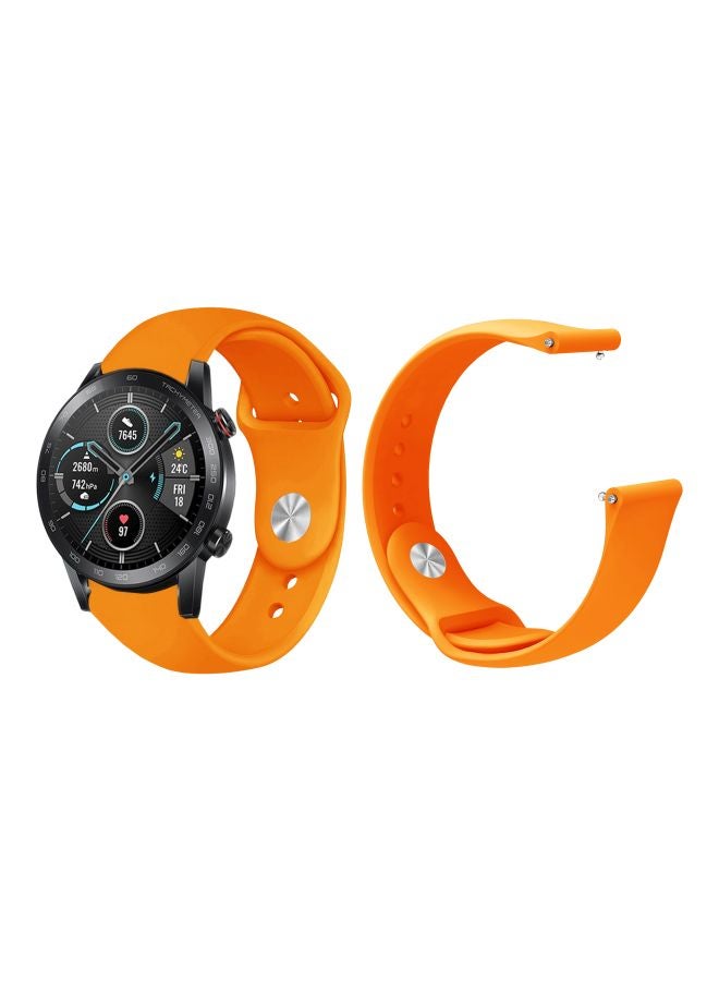 Perfii Replacement Band For Honor MagicWatch 2 46mm Orange - Image 3