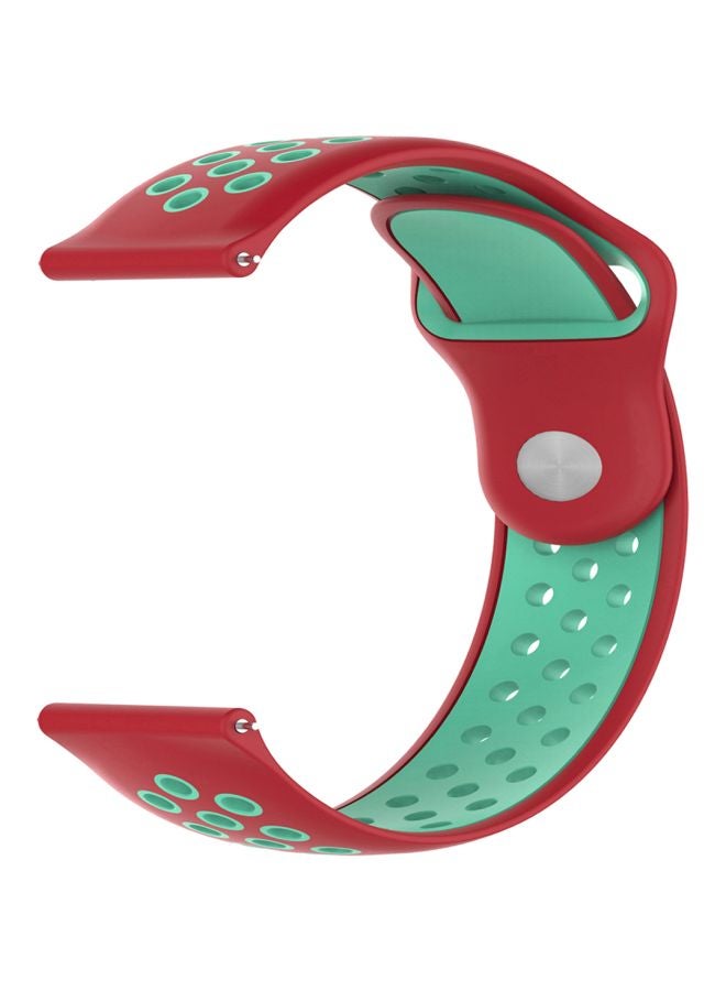 Perfii Replacement Band For Huawei Watch GT 2 42mm Red/Green - Image 1