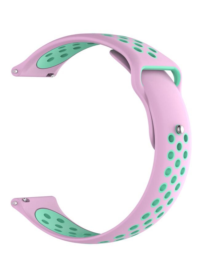 Perfii Replacement Band For Huawei Watch GT 2 42mm Pink/Green - Image 1