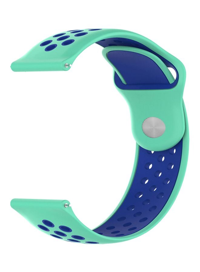 بيرفيي سوار بديل لساعة هواوي GT 2 مقاس 42 مم أخضر/أزرق - Image 1