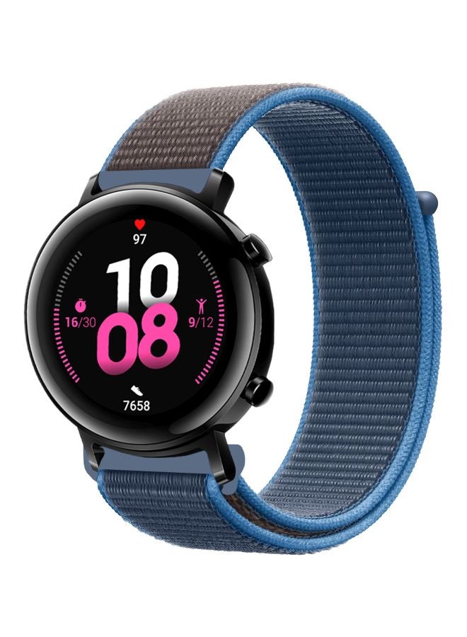 Perfii Replacement Band For Huawei Watch GT 2 42mm Surf Blue/Grey - Image 1