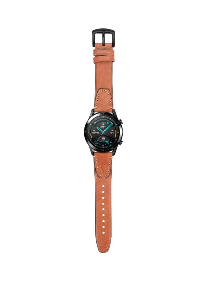 Perfii Replacement Band For Huawei Watch GT 2 - 46mm Coffee Brown - Image 1