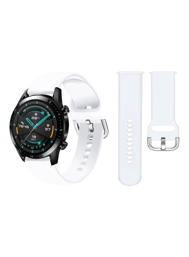 Perfii Replacement Band For Huawei Watch GT 2 - 46mm White  - Image 2