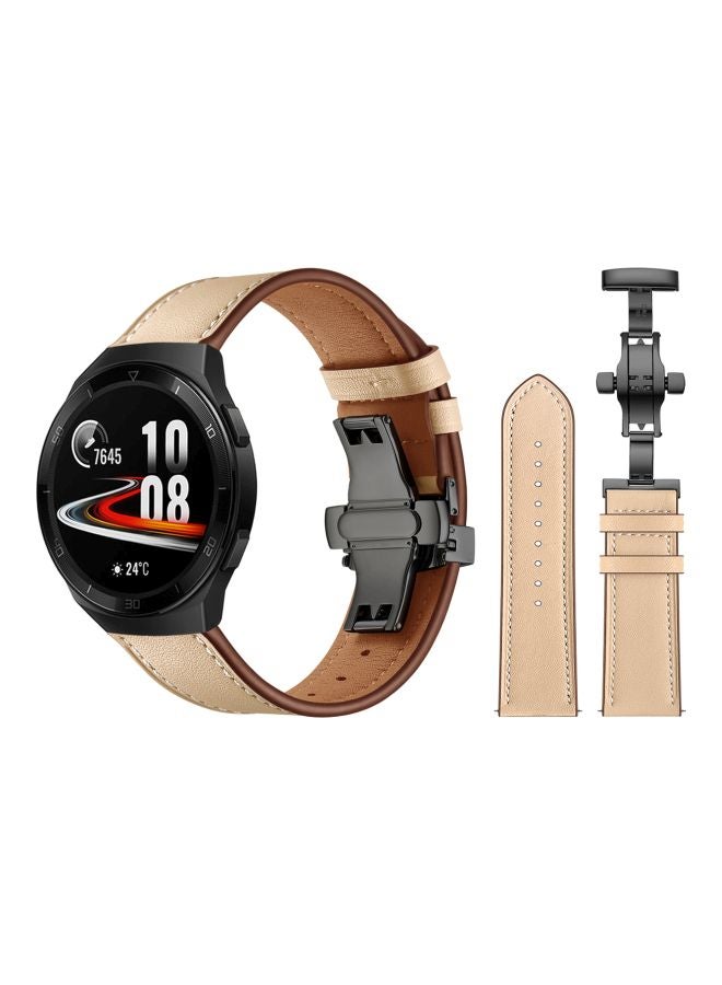 Perfii Replacement Band For Huawei Watch GT 2e - 46mm Cream Sand/Black - Image 2