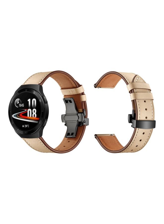 Perfii Replacement Band For Huawei Watch GT 2e - 46mm Cream Sand/Black - Image 3