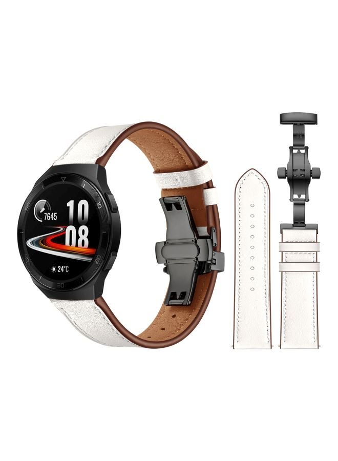 Perfii Replacement Band For Huawei Watch GT 2e - 46mm White/Black - Image 2