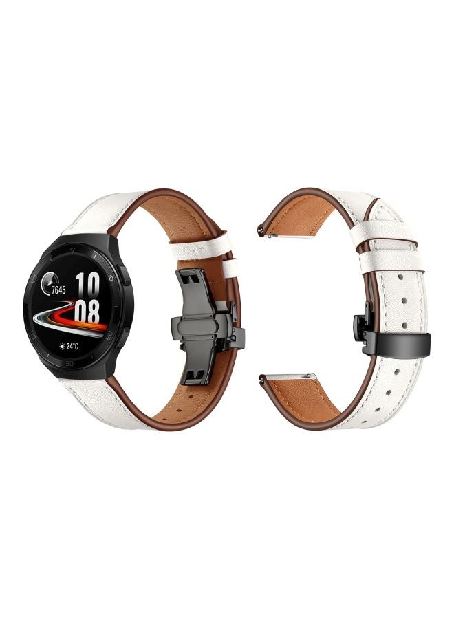 Perfii Replacement Band For Huawei Watch GT 2e - 46mm White/Black - Image 3