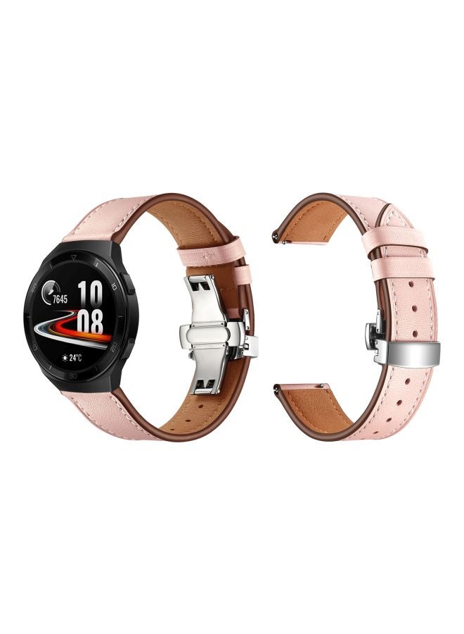 Perfii Replacement Band For Huawei Watch GT 2e - 46mm Pink/Silver - Image 3