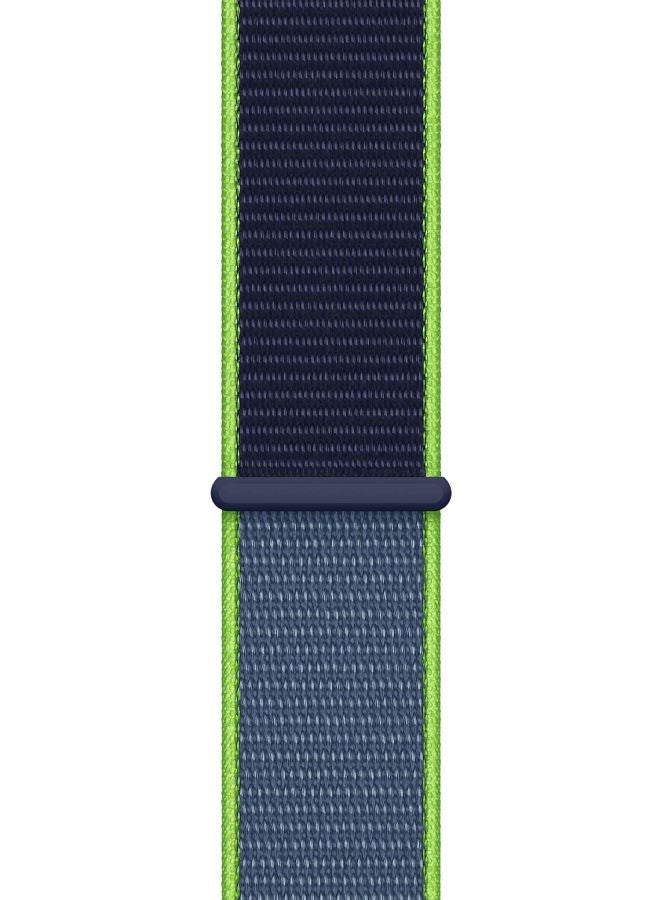 Perfii Replacement Band For Huawei Watch GT 2e 46mm Blue/Neon Lime Green - Image 2