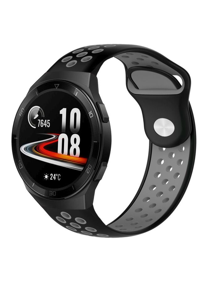 Perfii Replacement Band For Huawei Watch GT 2e 46mm Black/Cool Grey - Image 2