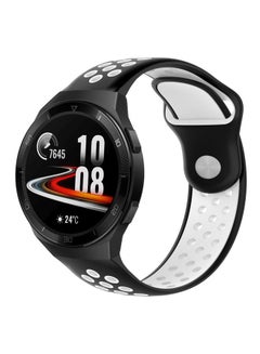 Perfii Silicone Replacement Band For Huawei Watch GT 2e Black/White  - Image 2