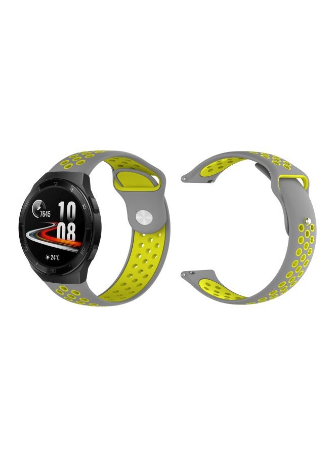 بيرفيي سوا بديل لساعة يد هواوي GT 2e مقاس 46 مم فضي / أصفر - Image 2