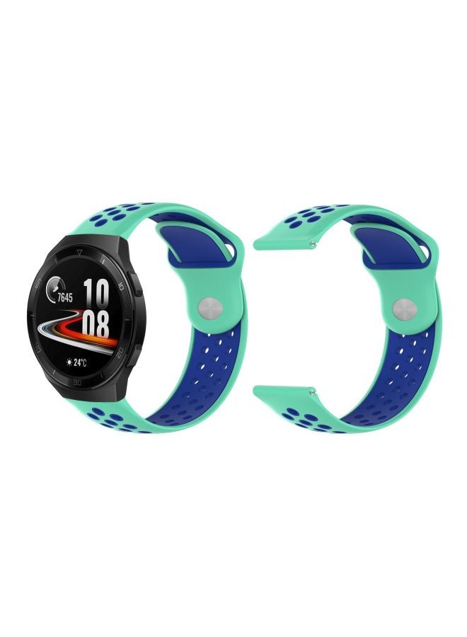 Perfii Replacement Band For Huawei Watch GT 2e 46mm Green/Blue - Image 2