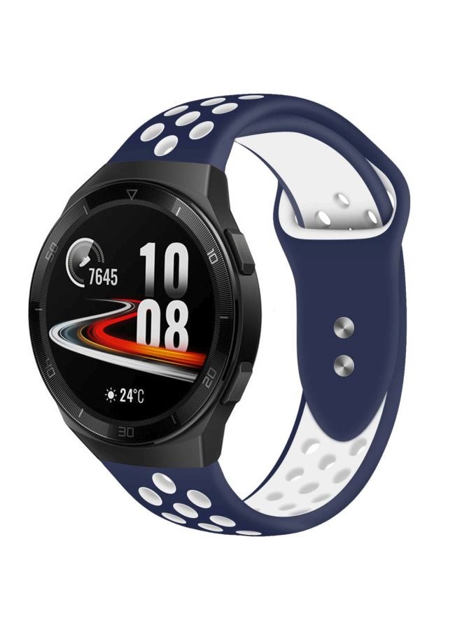 Perfii Replacement Band For Huawei Watch GT 2e 46mm Midnight Blue/White  - Image 1
