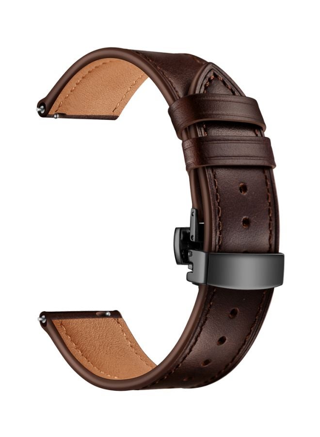 Perfii Replacement Band For Samsung Galaxy Watch 3 41mm Dark Brown - Image 1