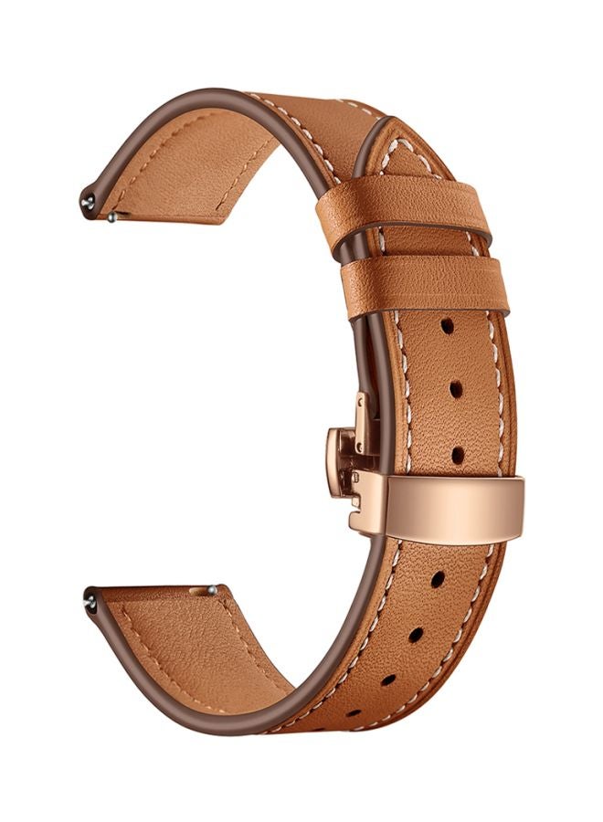 Perfii Replacement Band For Samsung Galaxy Watch 3 41mm Brown - Image 1