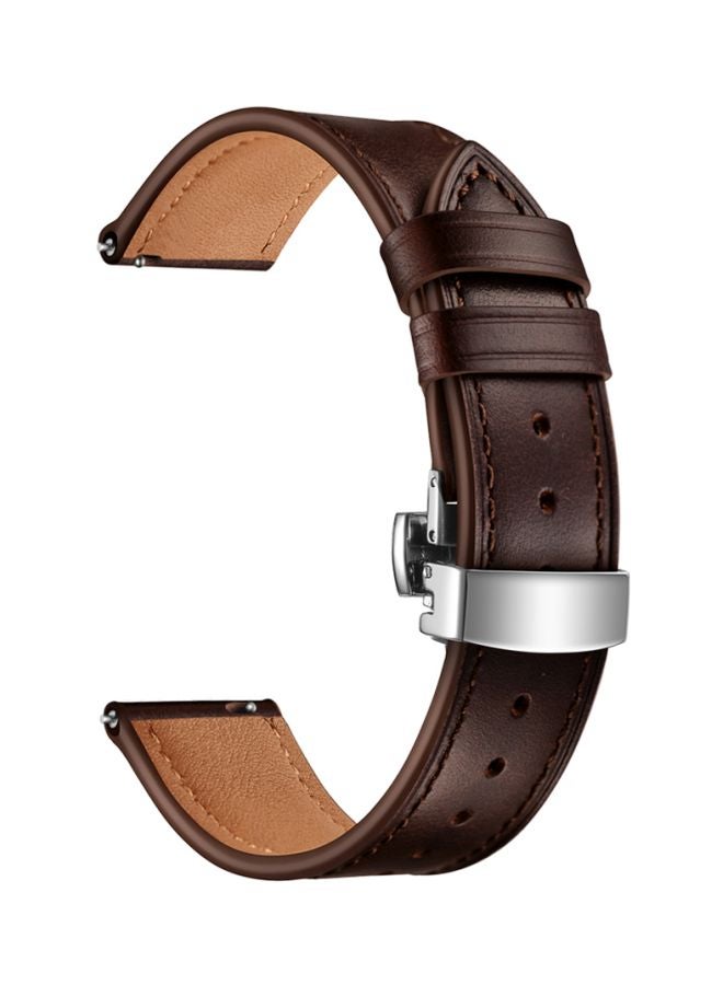 Perfii Replacement Band For Samsung Galaxy Watch3 41mm Dark Brown - Image 1