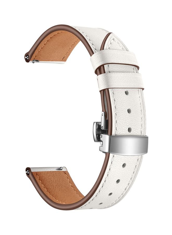 Perfii Replacement Band For Samsung Galaxy Watch3 41mm White Black Click - Image 1