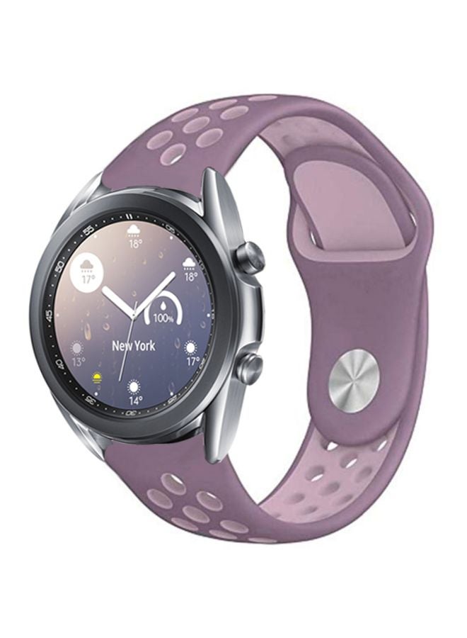 بيرفيي سوار بديل لساعة سامسونج جالاكسي 3 مقاس 41 مم بنفسجي خوخي ضبابي - Image 1