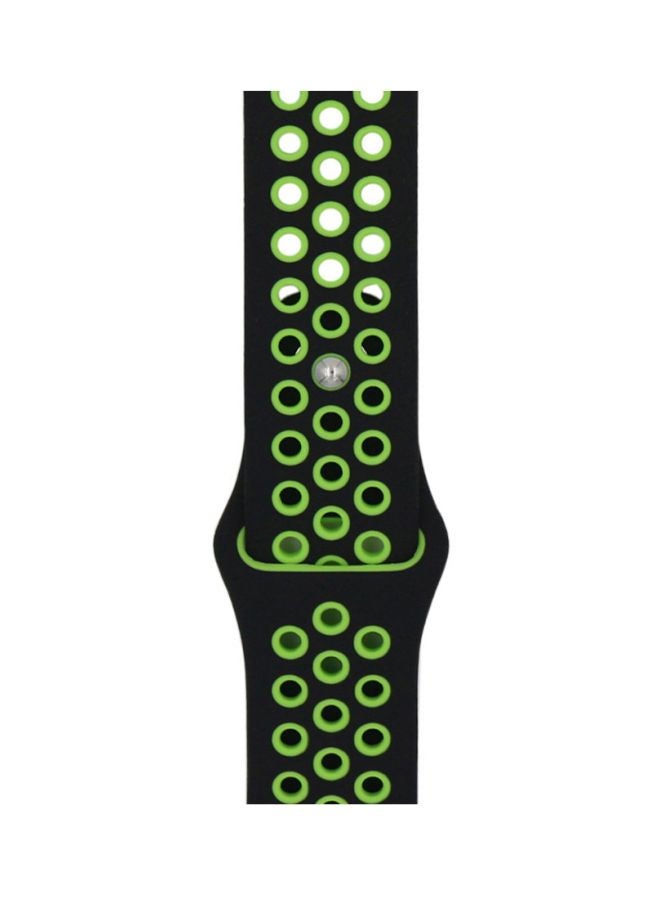 Perfii Replacement Band For Samsung Galaxy Watch3 41mm Black/Green - Image 2