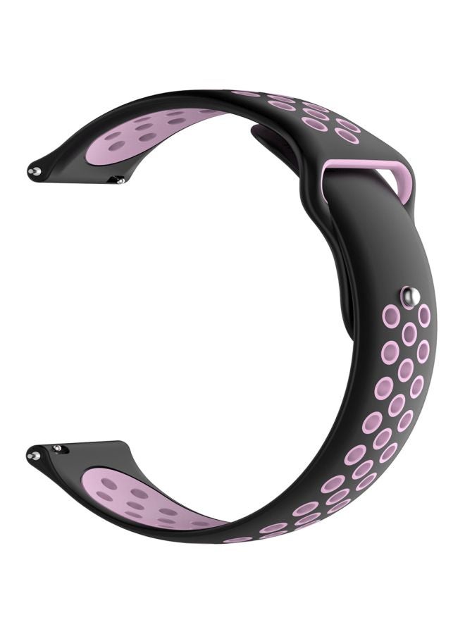 Perfii Replacement Band For Samsung Galaxy Watch3 41mm Black/Light Pink - Image 1