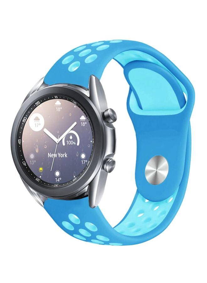 Perfii Replacement Band For Samsung Galaxy Watch3 41mm Blue  - Image 2