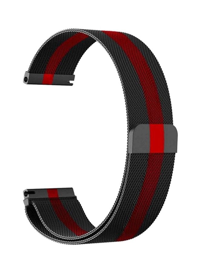 Perfii Replacement Band For Samsung Galaxy Watch3 41mm Black/Red - Image 1