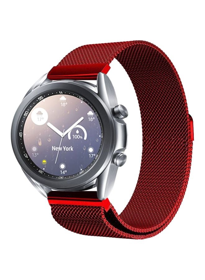 Perfii Replacement Band For Samsung Galaxy Watch3 41mm Red - Image 2