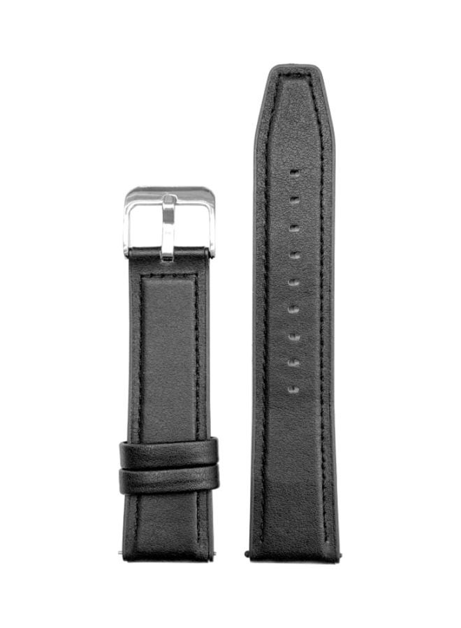 Perfii Replacement Band For Samsung Galaxy Watch3 41mm Black Stitch - Image 1