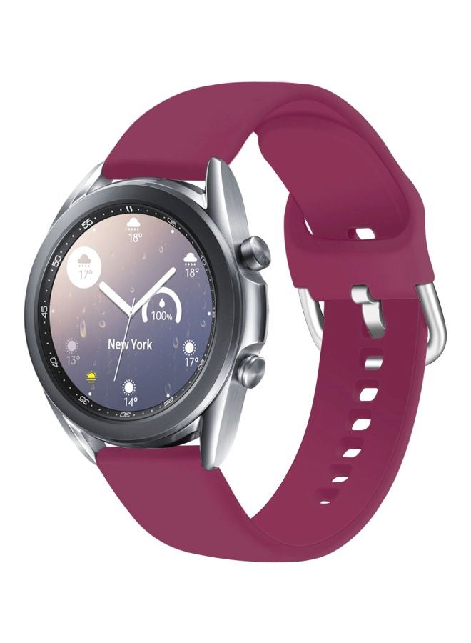 Perfii Replacement Band For Huawei Watch GT 2 42mm Round Wine Red - Image 2