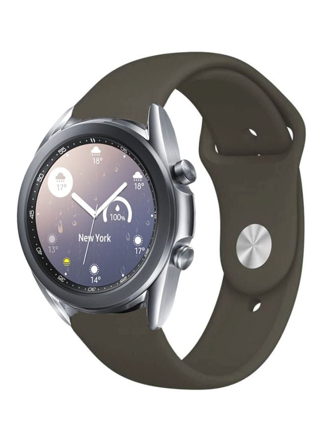 Perfii Replacement Band For Samsung Galaxy Watch3 41mm Dark Olive Grey  - Image 1